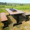 Industrial Table Benche Keruing Wood